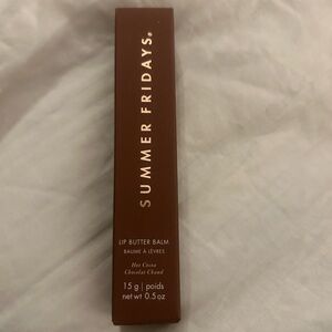 Brand New Summer Fridays Lip Butter Balm Hot Cocoa